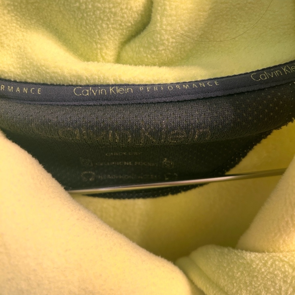 Calvin Klein Performance Neon Yellow Utility Jacket - Picture 5 of 5